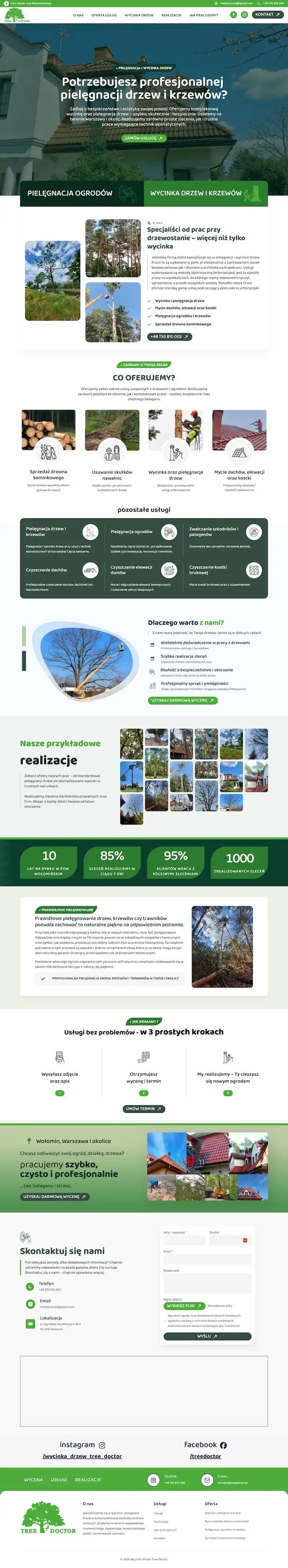 Zrzut strony Tree Doctor